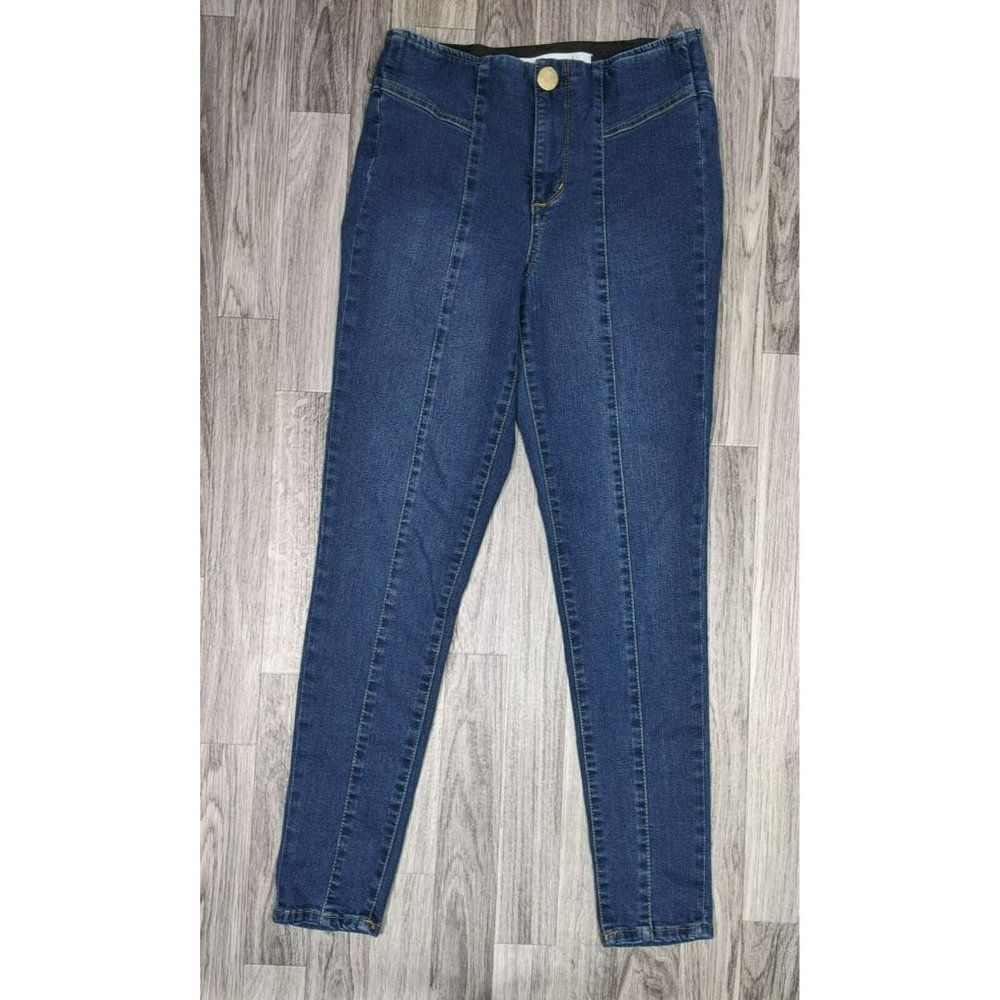 (3/$35) Vintage America Womens Size 6 / 28 Skinny Denim Blue Jeans